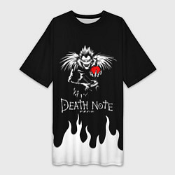 Женская длинная футболка DEATH NOTE ТЕТРАДЬ СМЕРТИ