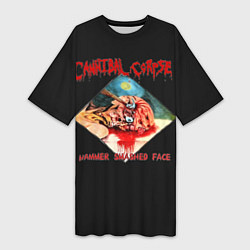 Футболка женская длинная Cannibal Corpse, цвет: 3D-принт