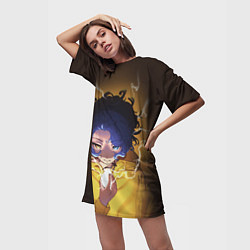 Футболка женская длинная Ohto ai, цвет: 3D-принт — фото 2