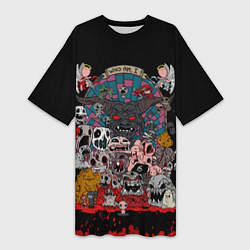 Футболка женская длинная Кто я, цвет: 3D-принт