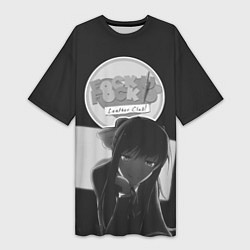 Футболка женская длинная Doki Doki Literature Club!, цвет: 3D-принт