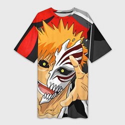 Женская длинная футболка Bleach, Ичиго Куросаки