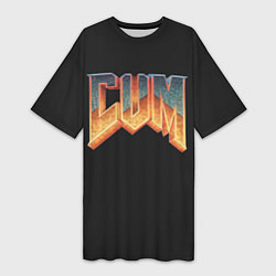 Женская длинная футболка Doom Gachi Remix