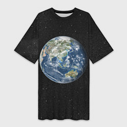 Женская длинная футболка ПланеТа ЗемЛя