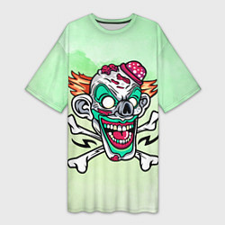 Женская длинная футболка Clown