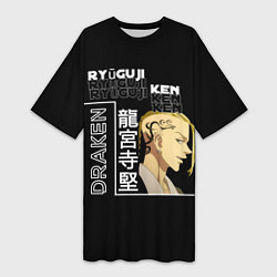 Женская длинная футболка Кэн Рюгудзи Токийские мстители