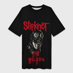 Футболка женская длинная SID WILSON SLIPKNOT СЛИПКНОТ Z, цвет: 3D-принт