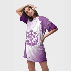 Футболка женская длинная New World - Ковенанты - Краска, цвет: 3D-принт — фото 2