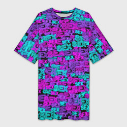 Женская длинная футболка Neon SEX