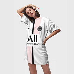 Футболка женская длинная PSG Cup Away Vapor Match Shirt New 202223, цвет: 3D-принт — фото 2