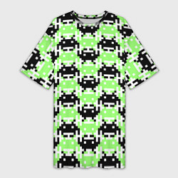 Женская длинная футболка Space Invaders Old game Z
