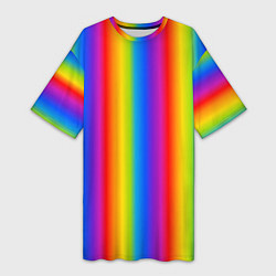 Женская длинная футболка Color gradient