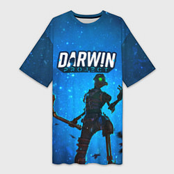 Женская длинная футболка Darwin Project Королевская Битва Z