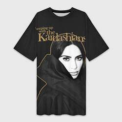 Женская длинная футболка Ким Кардашьян