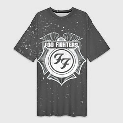 Футболка женская длинная Foo Fighters 1995 FF, цвет: 3D-принт
