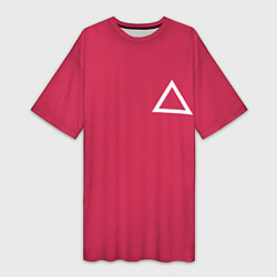 Женская длинная футболка Треугольник