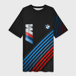 Женская длинная футболка BMW STRIPE