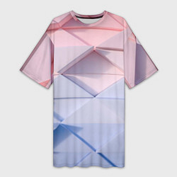 Женская длинная футболка Треугольники для тебя