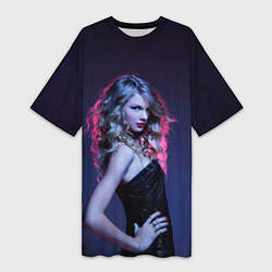 Женская длинная футболка Игривая Тейлор