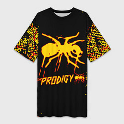 Женская длинная футболка The Prodigy логотип