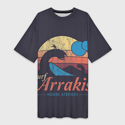 Футболка женская длинная Дюна Арракис, цвет: 3D-принт