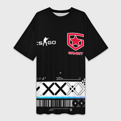 Футболка женская длинная GAMBIT CS:GO Printstream, цвет: 3D-принт