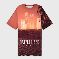 Женская длинная футболка Battlefield 2042 - Песочные часы