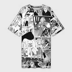 Женская длинная футболка Токийские мстители манга