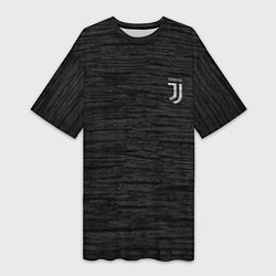 Футболка женская длинная Juventus Asphalt theme, цвет: 3D-принт
