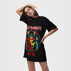 Футболка женская длинная Iron Maiden - Senjutsu, цвет: 3D-принт — фото 2