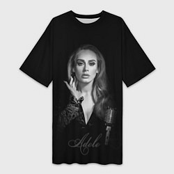 Футболка женская длинная Adele Icon, цвет: 3D-принт