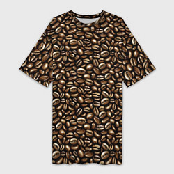 Женская длинная футболка Кофе Coffee