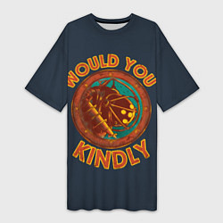 Женская длинная футболка Would you kindly