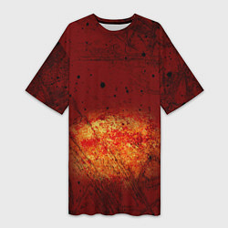 Женская длинная футболка Взрыв на Марсе