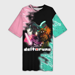 Женская длинная футболка Deltarune - Персонажи