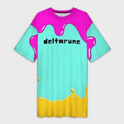 Женская длинная футболка Deltarune - Подтёки