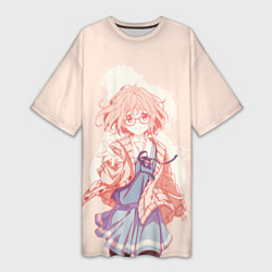 Женская длинная футболка Курияма и акихито