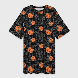 Женская длинная футболка BASKETBALL - Баскетбол