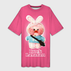 Женская длинная футболка Duck Lalafan утёнок Лалафанфан