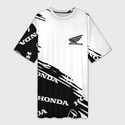 Женская длинная футболка Honda sport pattern