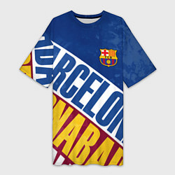 Женская длинная футболка Barcelona , Барселона