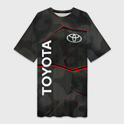 Женская длинная футболка Toyota sport auto