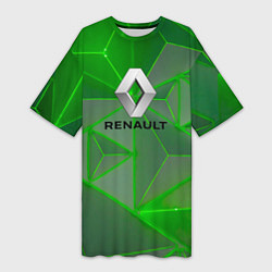 Женская длинная футболка RENAULT РЕНО abstraction