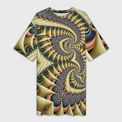 Женская длинная футболка Designer pattern