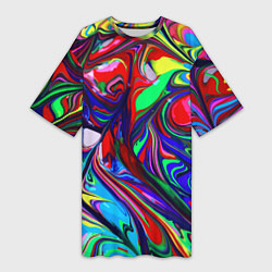 Женская длинная футболка Vanguard color pattern Expression