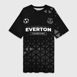 Женская длинная футболка Everton Форма Champions