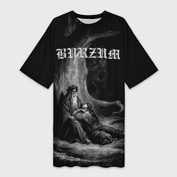 Футболка женская длинная The Ways of Yore - Burzum, цвет: 3D-принт