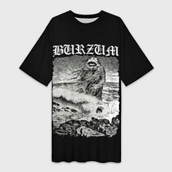 Футболка женская длинная Burzum - The Sea Monster, цвет: 3D-принт