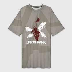 Футболка женская длинная Linkin Park - Hybrid Theory 2022, цвет: 3D-принт