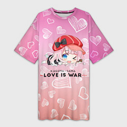 Женская длинная футболка Цубамэ Коясу Kaguya-sama: Love is War